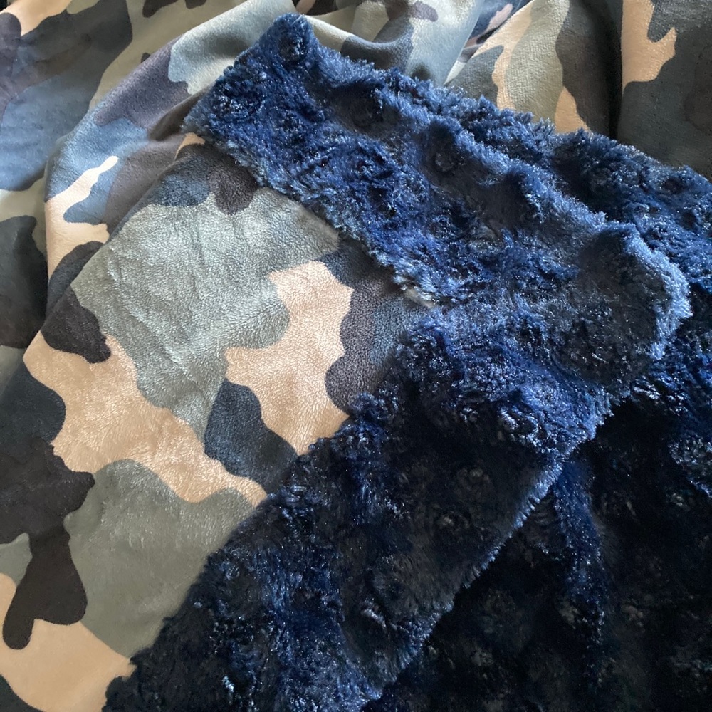 Minky Camo Blanket